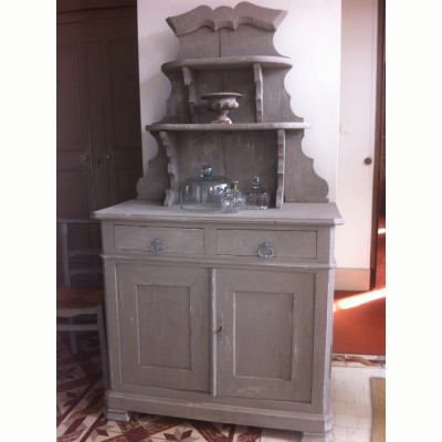 French antique Buffet St Hubert XIX grey colour